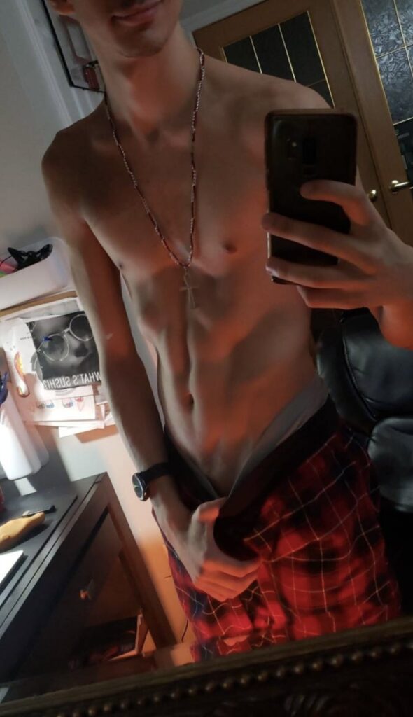 Man showing his cock