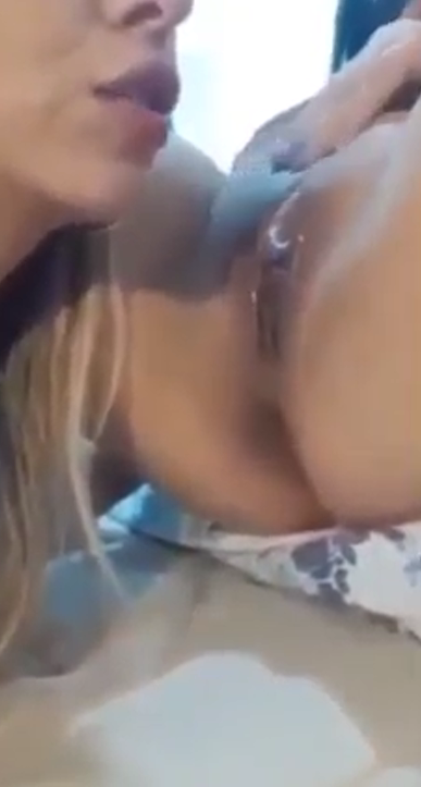 Lesbian Bliss: Watch Her Come Hard!